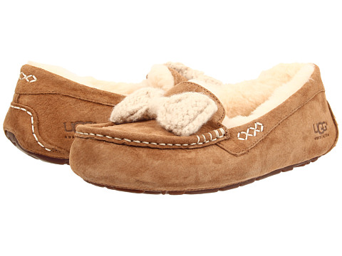 UGG Ansley Knit Bow Chestnut Suede - Zappos.com Free Shipping BOTH Ways
