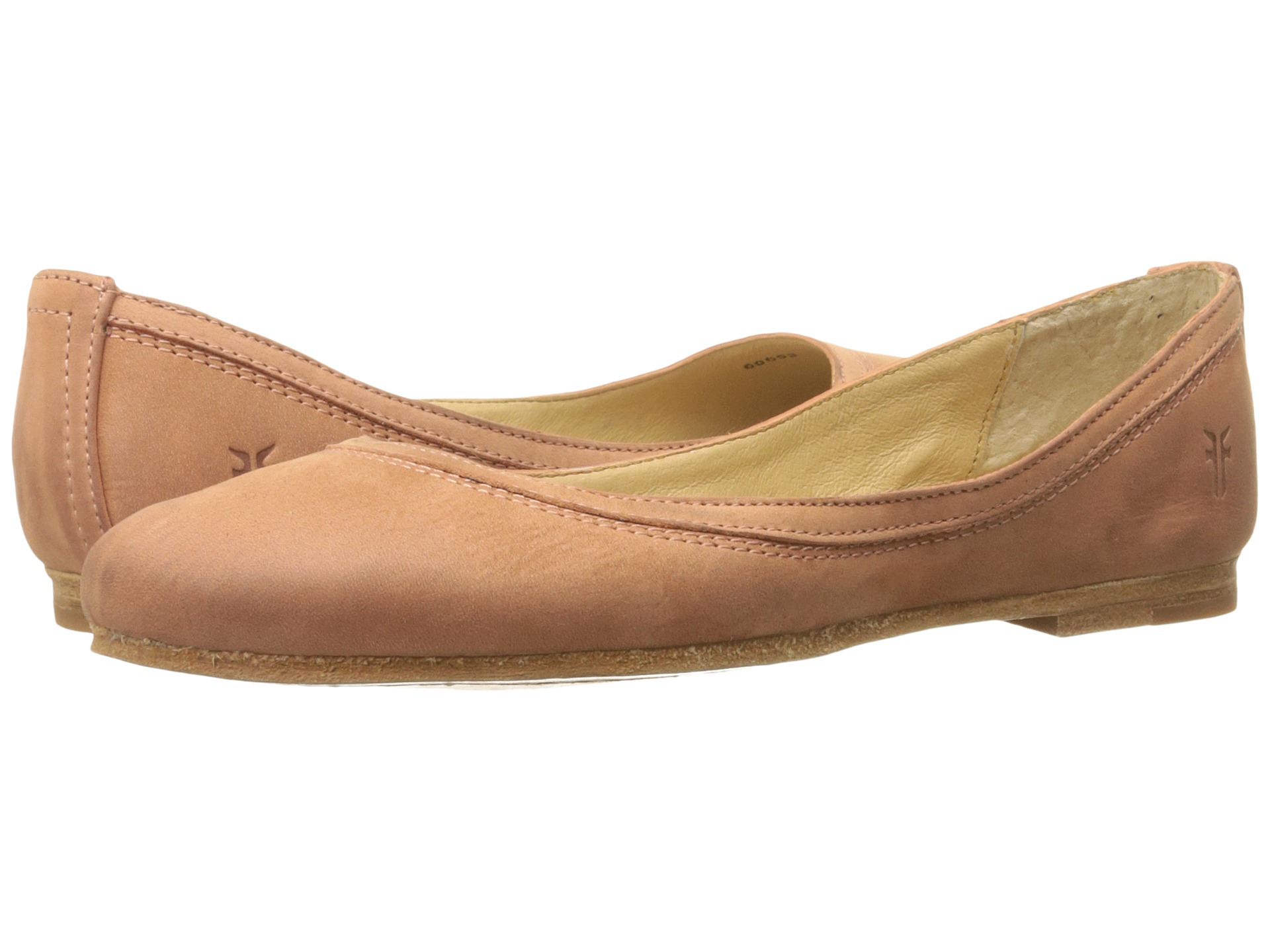 Frye Carson Ballet Dusty Rose Soft Nubuck