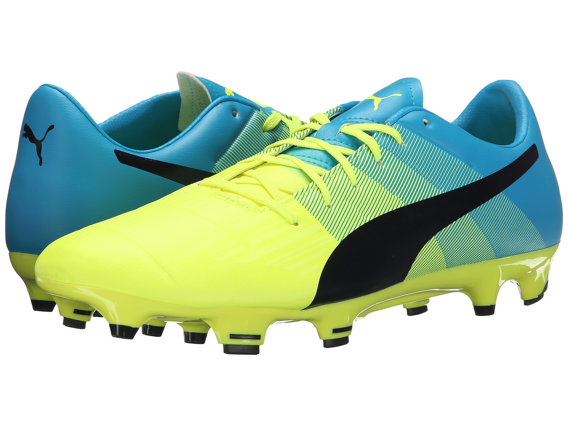 PUMA evoPOWER 3.3 FG Safety Yellow/Black/Atomic Blue