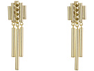 Pyramid Stud Linear Chandelier Earrings