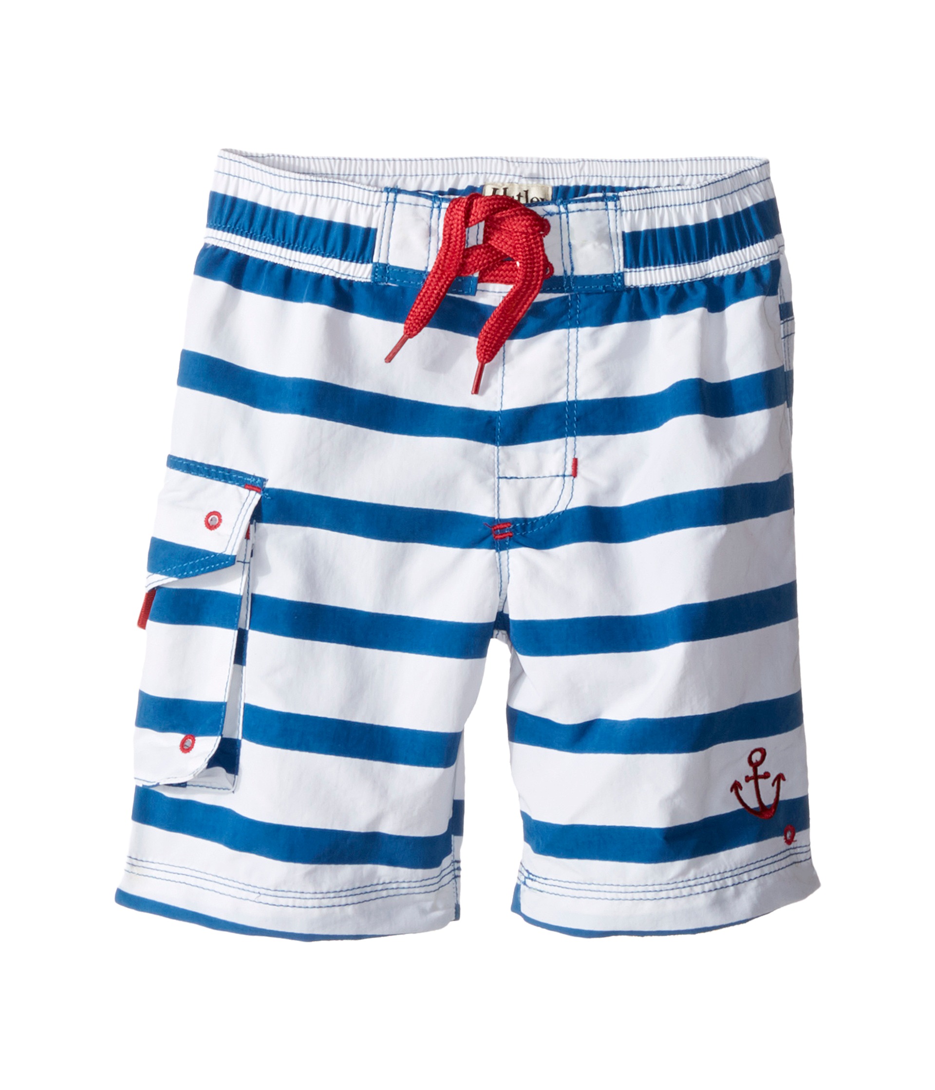 Hatley Kids Nautical Stripes Boardshorts (Toddler/Little Kids/Big Kids) Blue