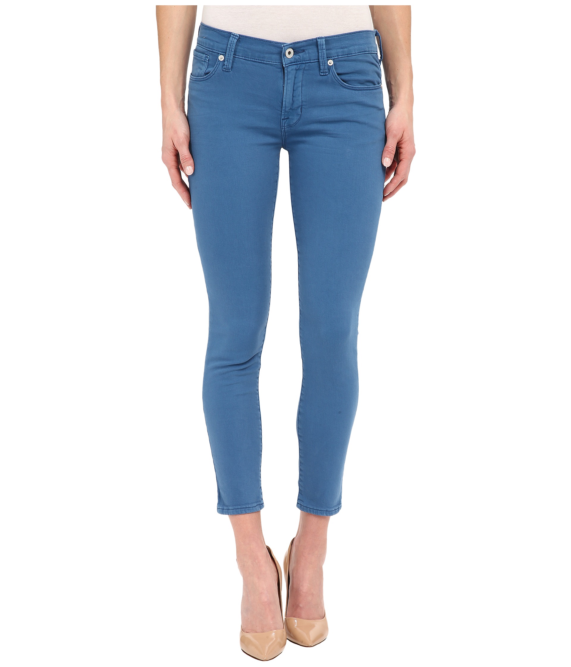 Lucky Brand Brooke Ankle Skinny in Blue Blue