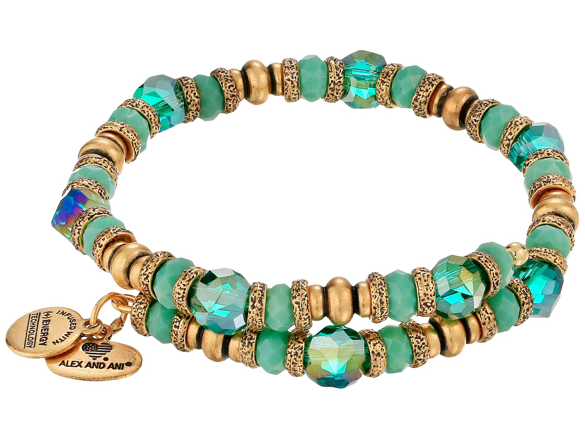 Alex and Ani Natures Gem Wrap Pasture Bracelet