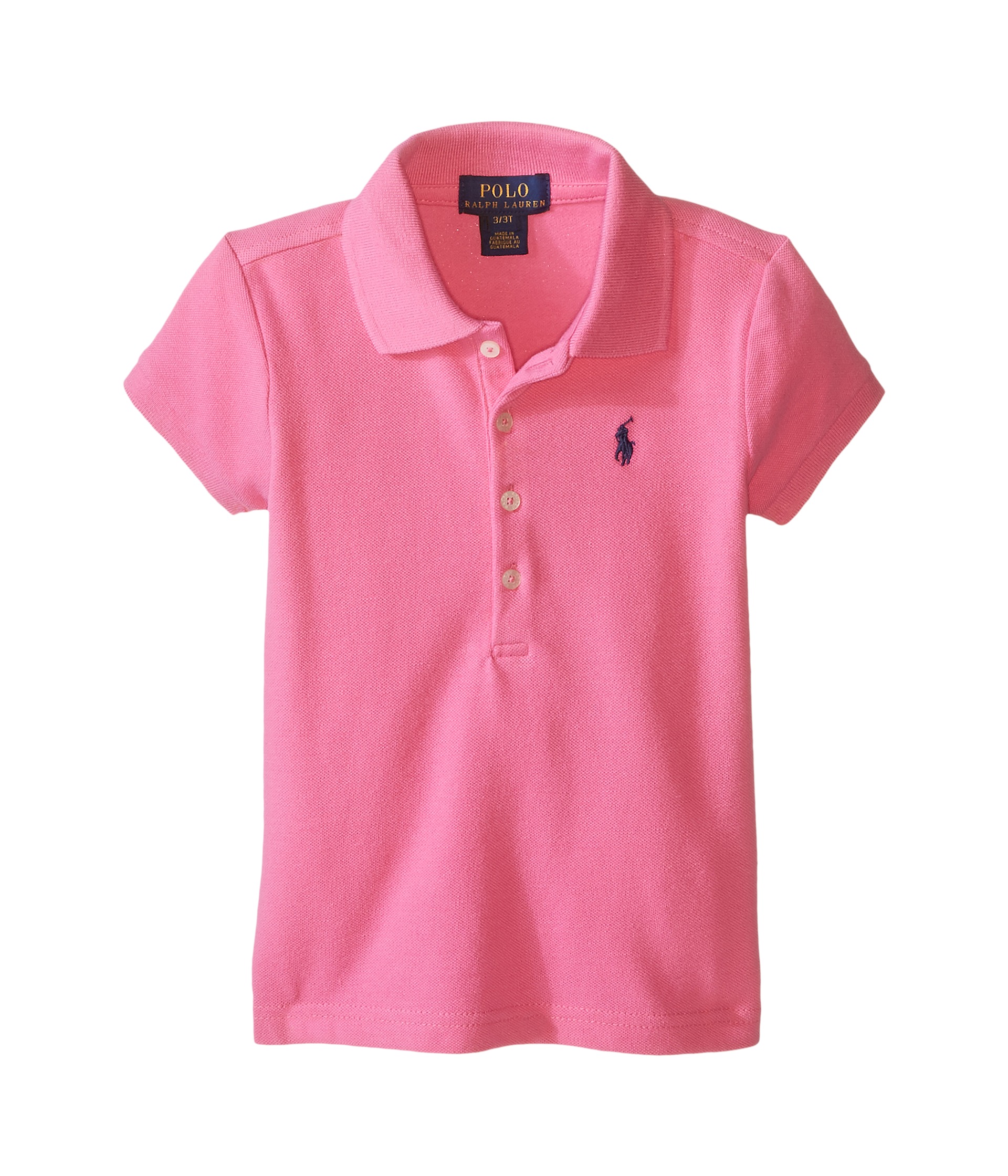 Polo Ralph Lauren Kids Short Sleeve Mesh Polo Shirt (Toddler) Maui Pink