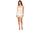 Kea Lace Embroidered Strapless Beach Dress