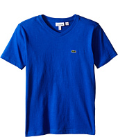 Lacoste Kids - S/S Classic Jersey V-Neck Tee (Toddler/Little Kids/Big Kids)