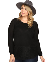 Lucky Brand - Plus Size Lace Mix Sweater