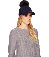 UGG - Fabric Baseball Hat with Fur Pom