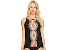 Mandala Peephole Tankini Top