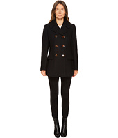 Kate Spade New York - Wool Twill Double-Breasted Bow Back Peacoat