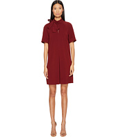 Manila Grace - 3/4 Sleeve Bow Neck Dress