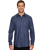 BUGATCHI - Long Sleeve Shaped Fit Point Collar Shirt