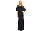 Stretch Lace Caplet Gown