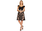 Portrait Bodice Fit and Flare Dress