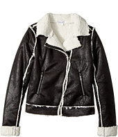 Splendid Littles - Coated Sherpa Bomber Jacket (Big Kids)