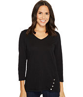 Mod-o-doc - Heavier Slub Jersey 3/4 Sleeve Button Placket Tee