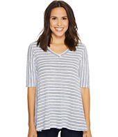 Mod-o-doc - Heavier Slub Jersey Swingy Elbow Sleeve V-Neck Tee