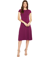 Mod-o-doc - Cotton Modal Spandex Jersey Cap Sleeve Fit and Flare Dress