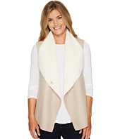 Dylan by True Grit - Distressed Bonded Sherpa Snap Vest