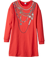 Little Marc Jacobs - Essential Trompe L'Oeil Long Sleeve Dress (Big Kids)