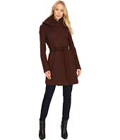 Calvin Klein - Wool Wrap with Oversized Hood and Belt