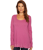 Mod-o-doc - Heavier Slub Jersey Embroidered Hem Long Sleeve Tee