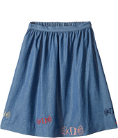 Sonia Rykiel Kids - Long Chambray Skirt w/ Embroidered Candies (Big Kids)