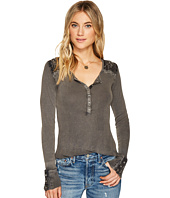 Lucky Brand - Embroidered Thermal Top