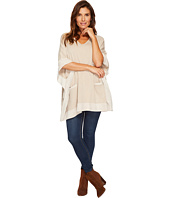 Calvin Klein - Sweater Cape with Suede Detail