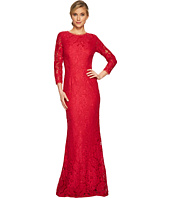 Adrianna Papell - Long Seeve Lace Mermaid Gown
