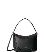 Calvin Klein - Pebble Vertical Front Zip Embellished Crossbody