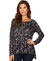 Nally & Millie - Printed Brushed Sweater Top