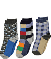 Jefferies Socks - Funky Plaid Dress Socks 3-Pack (Toddler/Little Kid/Big Kid)