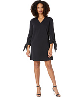 Maggy London - Tent Dress with Long Flare Cuffs and Tie Detail