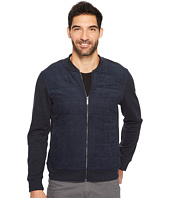 Perry Ellis - Quilted Faux Suede Full Zip