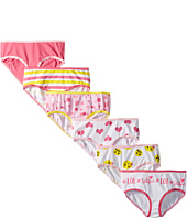 Trimfit - 6-Pack Smileys Hearts Cotton Tagless Hipsters Underwear (Toddler/Little Kids/Big Kids)